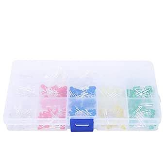 300 LED light emitting diode kits, 3mm / 5mm lamp diffusion assortment ...