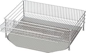 La Base DLM-8585 Large Dish Drainer, Vertical Type, 3-Piece Set ...