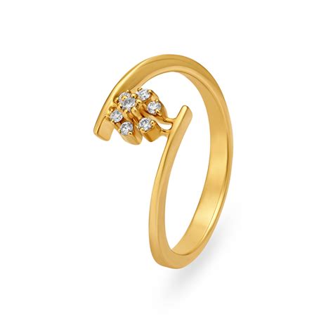 Dainty Floral 7 Stone Diamond Ring