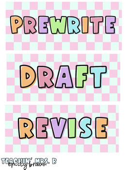 Writing Process Bulletin Board 的图像结果