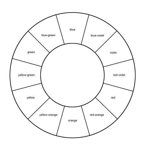 Color Wheel Coloring Page