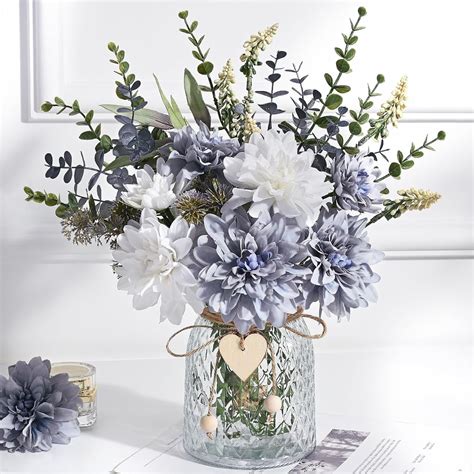Faux Flowers In Vase
