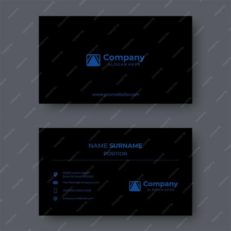 Business Card Design Black Background 的图像结果