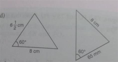 state whether or not the following pairs of triangles are congruent if ...