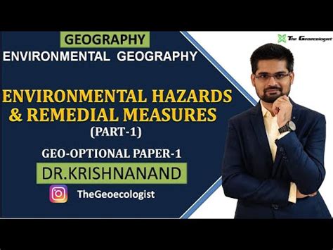 Environmental Hazards and Remedial Measures- 1 Video Lecture ...