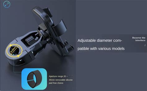 STRIFF Mobile Holder for Bikes, Motorcycle, Scooter, Bicycles, Jaw Grip ...