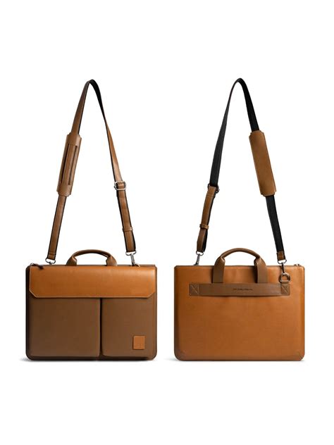 Buy Dailyobjects Brown - Tan Urban Tech Laptop Briefcase Bag - Medium ...