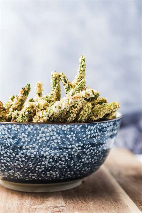 Green Bean Fries with Everything Bagel Seasoning (Vegan)