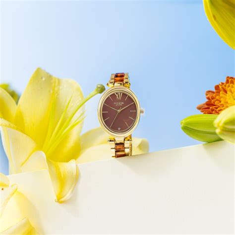 Buy Online Sonata Poze Quartz Analog Brown Dial Bimetal Strap Watch For ...