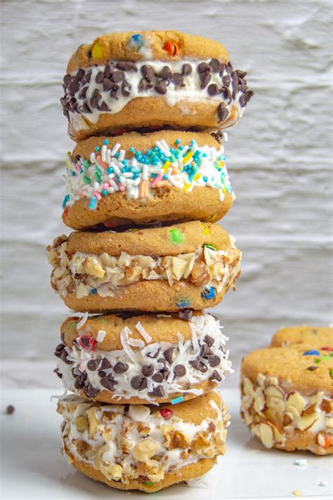 M&M Cookies Ice Cream Sandwich Recipe » Sunny Sweet Days