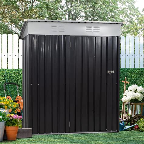 Buy Shintenchi 5x3 FT Outdoor Storage Shed,Waterproof Metal Garden ...