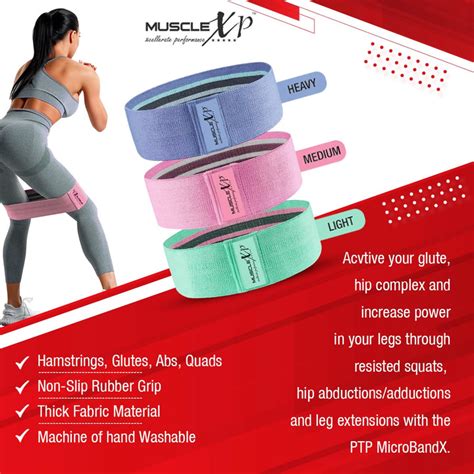 DrFitness+ Hip Loop Fabric Resistance Band – MuscleXP