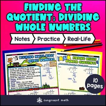 Image result for Division of Whole Numbers Explained