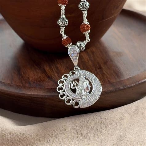 Pure Silver Rudraksha Chain: Kailasha Edition