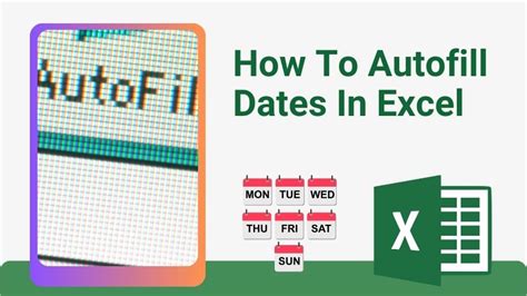 Image result for Excel AutoFill Dates