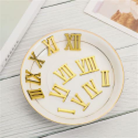 Buy CHDHALTD Quartz Clock Numerals Parts, Arabic Number Roman Numerals ...