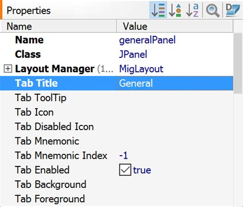 Image result for JDeveloper Tab Component