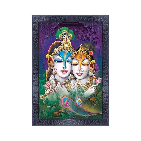 pnf Poster And Frames Radha Krishna Framed Wall Painting | For Living ...