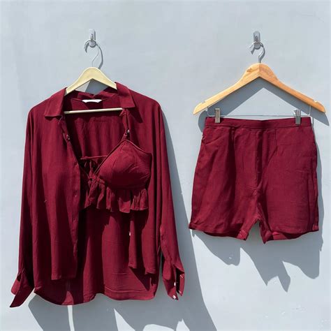 Maroon Crush Cotton Coord Set - KJ0430 – Kajrakh