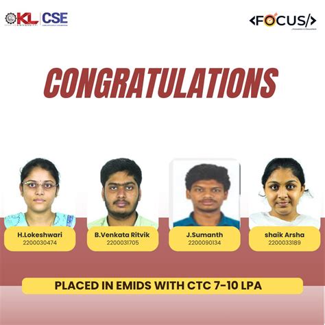 Career Progression for CSE Students - KL University