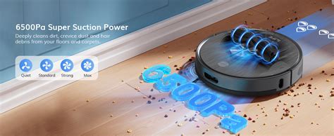ILIFE A20 Pro Robot Vacuum Cleaner & Mopping,6500Pa Strong Suction ...