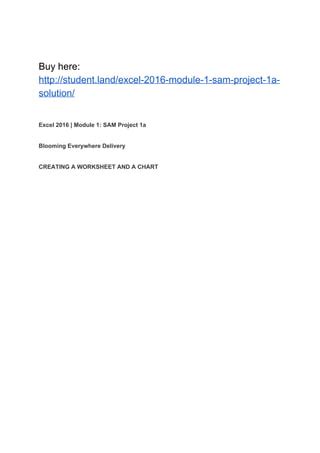 Image result for Excel Module 8 Sam Project 1