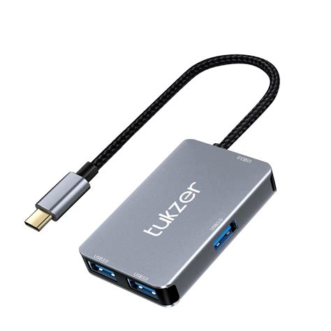 Tukzer 4-in-1 USB 3.0 HUB, Type C to USB A HUB Splitter Extender ...