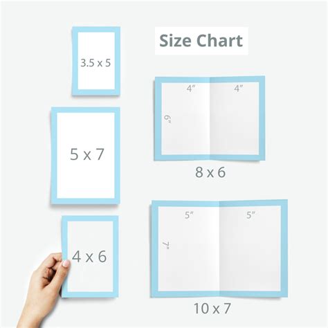 Greeting Card Card Making Size Chart | Portal.posgradount.edu.pe
