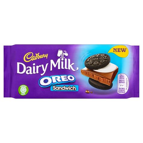 Mondelez Cadbury Dairy Milk Oreo Sandwich Chocolate Bar, 92g : Amazon ...