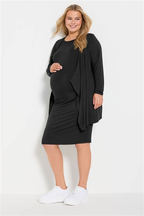 BUMP IT UP MATERNITY Plus Size Black Essentials Kit | Yours Clothing