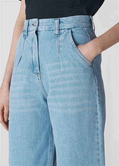 Denim Daniella Pleat Front Jean | WHISTLES
