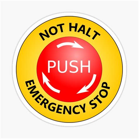 8pcs Emergency Stop Equipment Sticker 【メーカー再生品】
