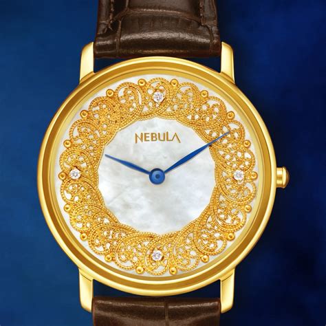 Buy Online Titan Nebula Filigree Quartz Analog 18 Karat Solid Gold ...