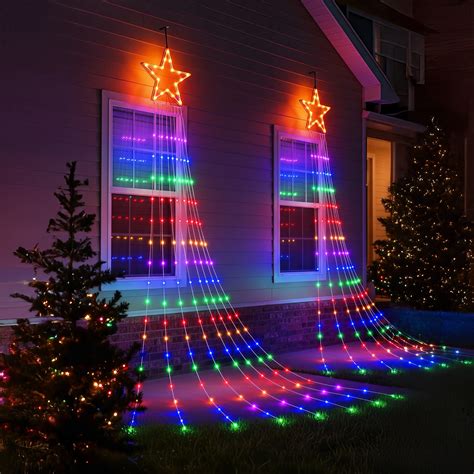 Cascading Christmas Tree Lights