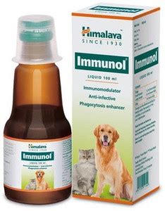 Himalaya Herbals Immunol for dogs & cats 100ml Pet Health Supplements ...