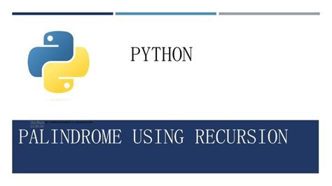 Image result for Palindrome Recursion Python