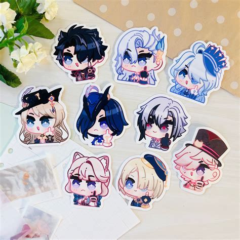 Genshin Impact Middle Finger Stickers: Characters From Fontaine ...