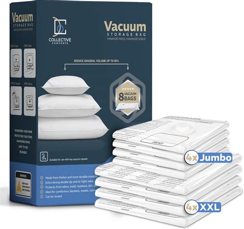 Amazon.com: 8 pack XXL Jumbo Vacuum Storage Bags - Vacuum Seal Bags for ...