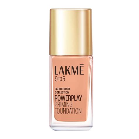 Lakme Powerplay Priming Foundation, Natural, Flawless Finish, Medium To ...