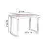PETALS Sultan Rectangular Virgin Plastic Dining Table 4 Seater | Fiber ...