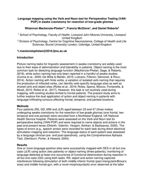 Image result for Language Mapping Awake