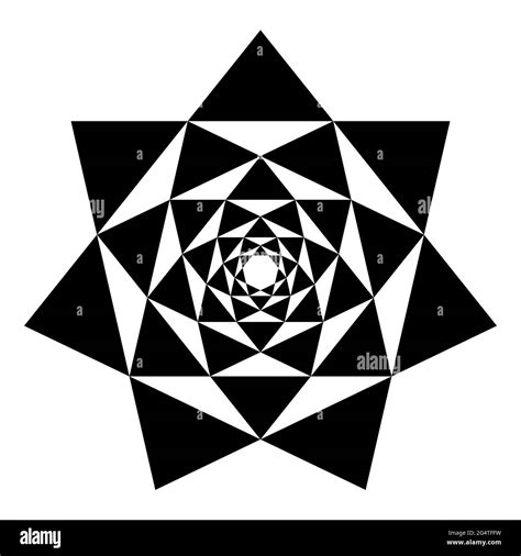 Heptagrams in heptagrams. Crossing points of seven seven-pointed stars ...
