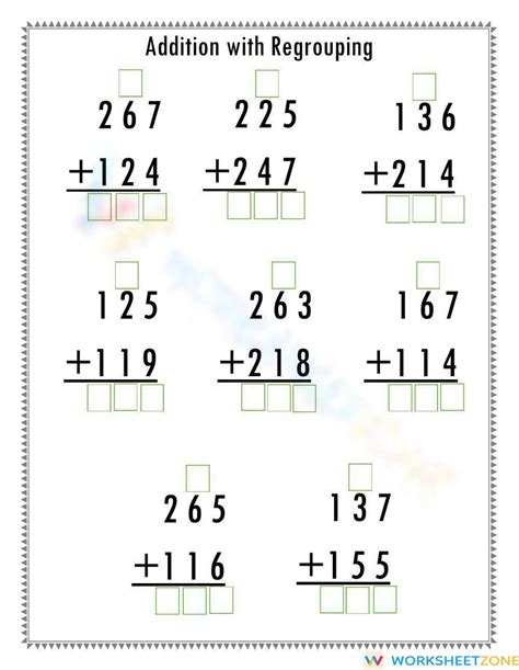 Addition Algorithm Worksheet 的图像结果