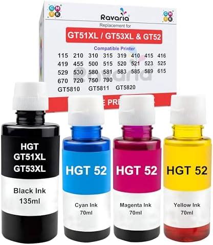 HP GT53XL 135-ml Black Original Ink Bottle : Amazon.in: Computers ...