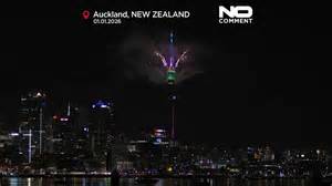 New Zealand welcomes 2026 with fireworks at Auckland’s Sky Tower