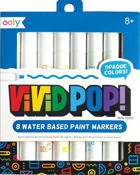 Vivid Pop! Water-Based Paint Markers - Alphabet Soup