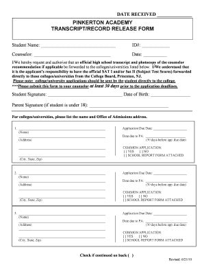 Pinkerton Academy Transcripts - Fill Online, Printable, Fillable, Blank ...