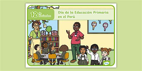 Cartel del Día de la Educación Primaria