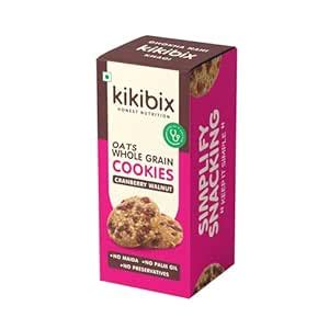 Kikibix Cranberry Walnut Cookies, Multigrain Digestive Biscuit For Kids ...
