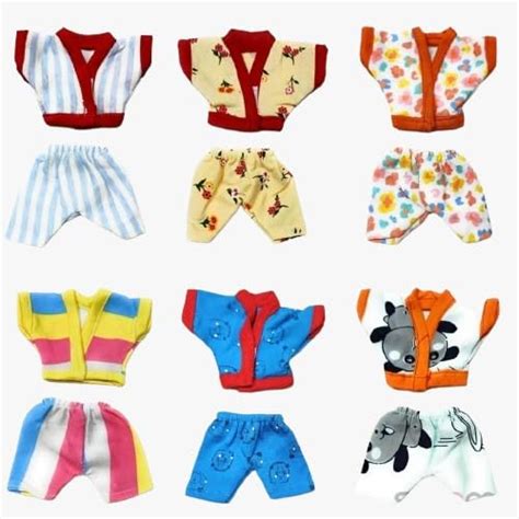 Swami Laddu Gopal Night Suit (Pack of 6), Random Colors and Print for ...